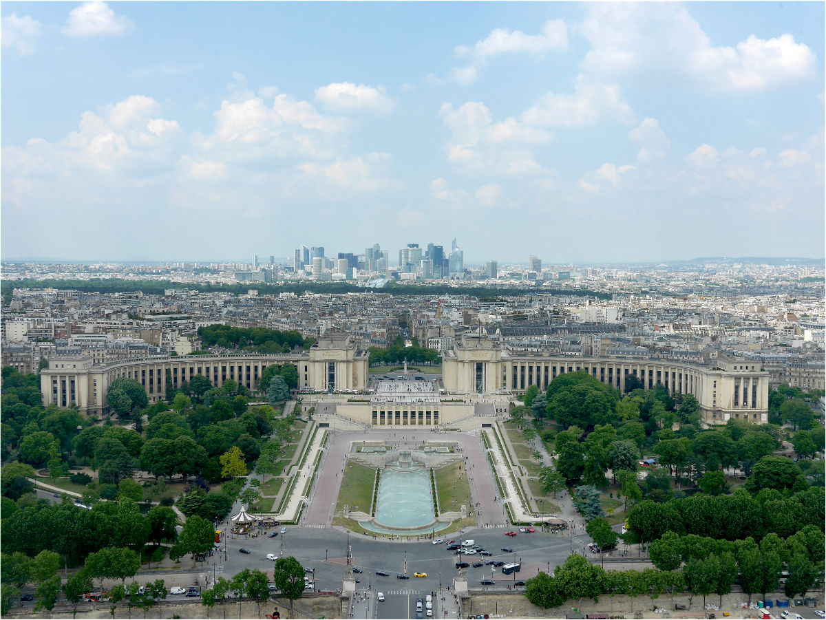 Paris skyline from Eiffel Tower