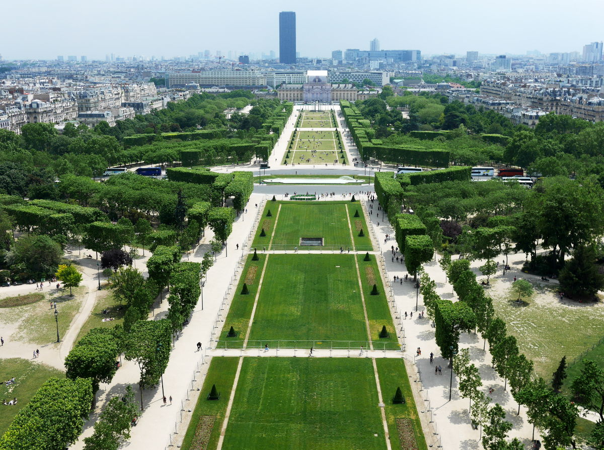 Paris skyline from Eiffel Tower